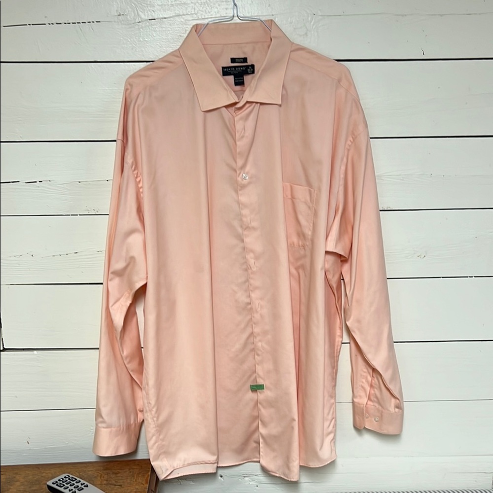 Pronto Uomo Pink Dress Shirt Long-Sleeved Button-Down